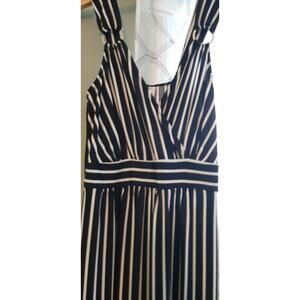 Wrapper V-Neck Jumpsuit Wide Flare Leg Size M